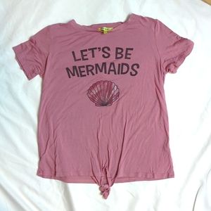 Let's Be Mermaids T-shirt girls size Large